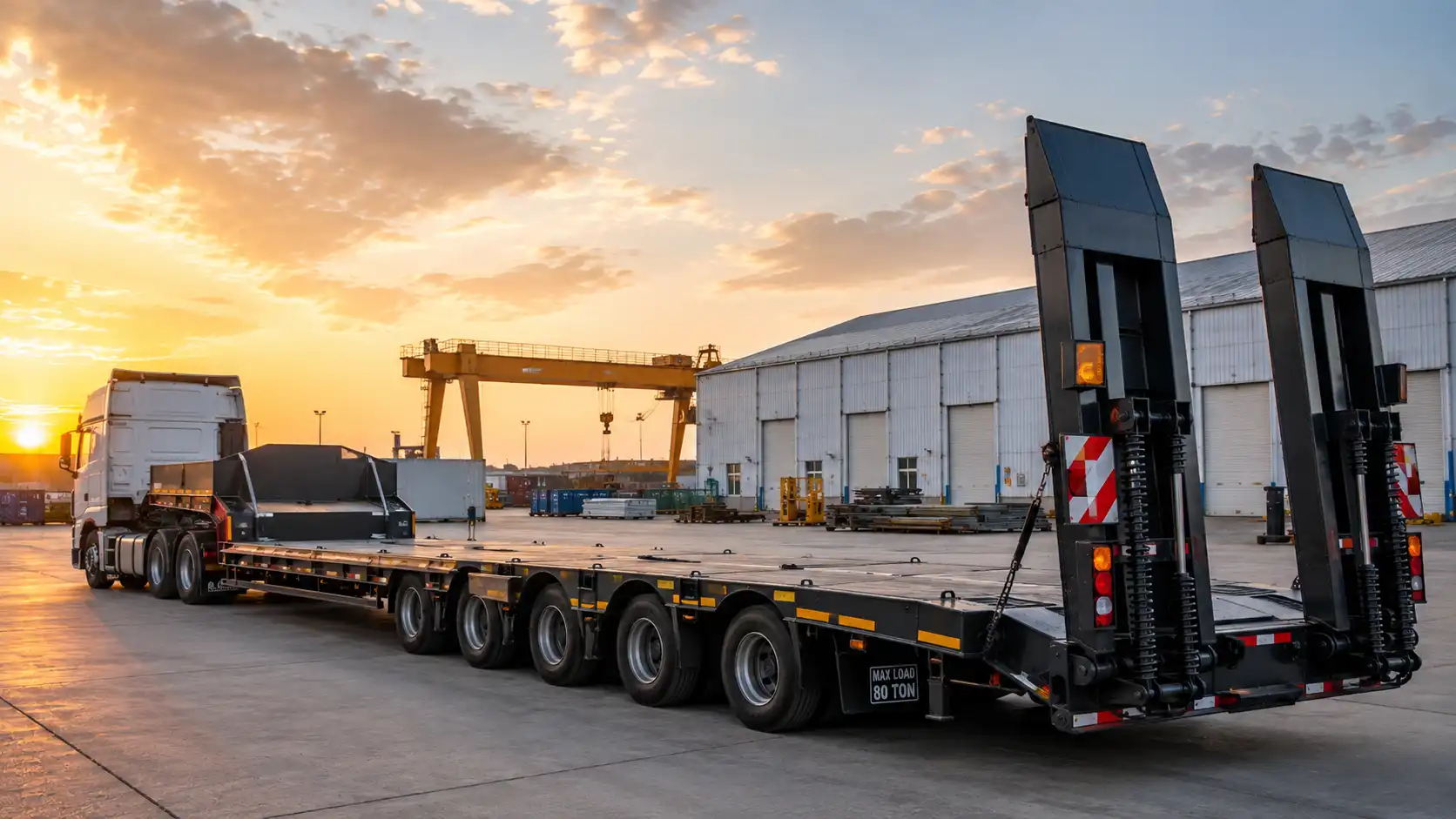 Heavy-duty transport trailer